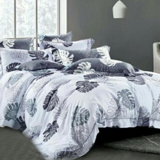 ►❁zb-55❁ Kain Katun Lokal Sprei Motif Daun Monstera *