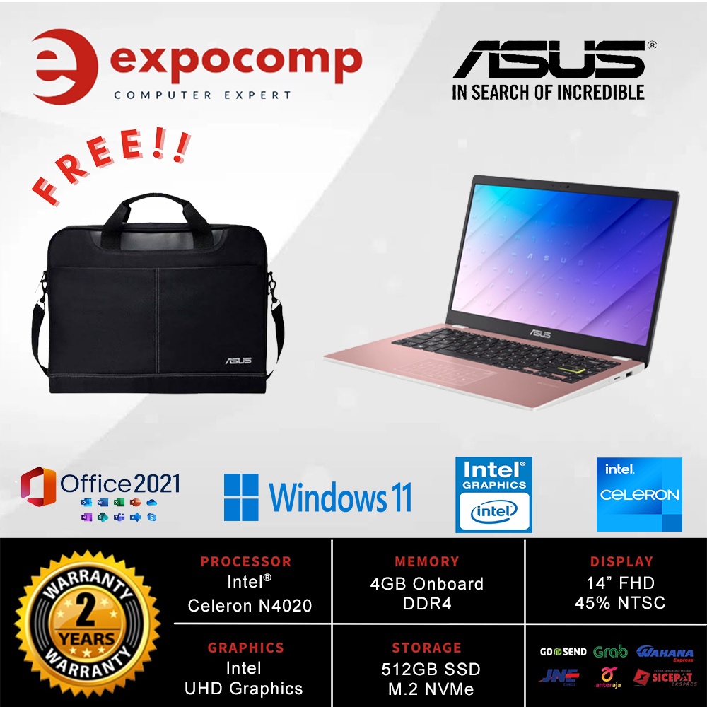 ASUS VIVOBOOK 14 E410MAO-FHD4531 PINK N4020