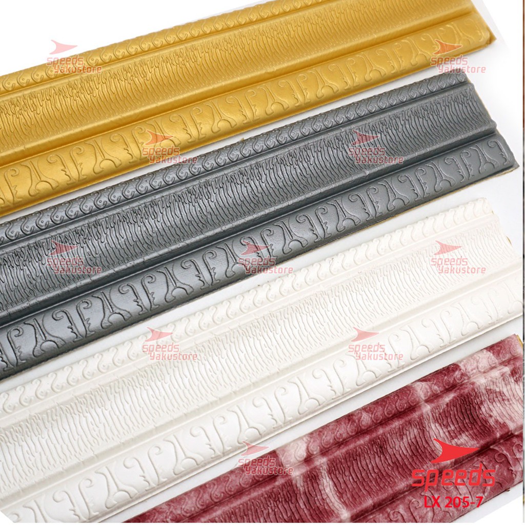 SPEEDS Wallpaper Dinding Walpaper Dinding Lis Foam Wall Sticker Foam PE 2.3 M 205-7-1