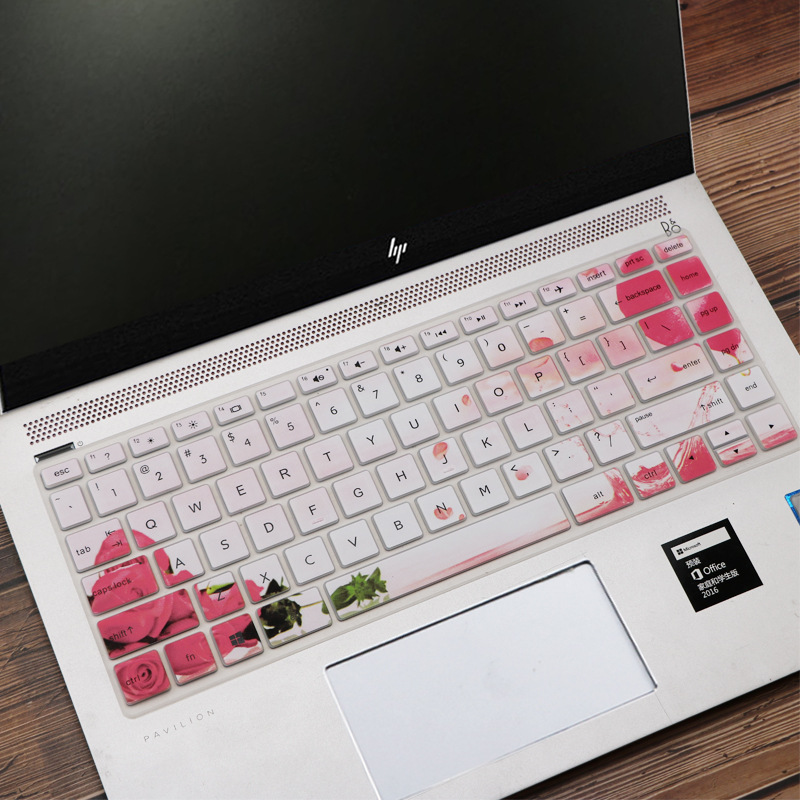 For HP Pavilion 14 Series 14q-cs0001TX I5-8250U Colorful Silicone laptop Keyboard Protector Keyboard Cover Skin