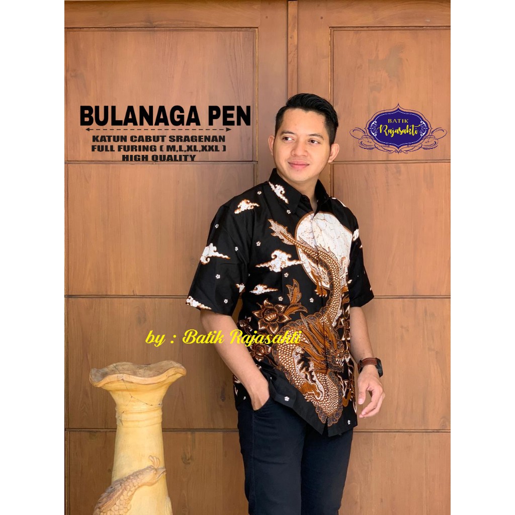 BULANAGA RAJASAKTI KEMEJA BATIK SOLO PRIA LENGAN PENDEK LAPIS FURING ATASAN BATIK PREMIUM MODERN KATUN HALUS BAHUWIRYA  BANAMITRA BANAMITRA PUTIH BANGSAWAN BAYU PUTRA BERLIAN BIRU BHARATAYUDA BIMASENA BIRENDRA BIRU INDAH BRAHMAKERTA BRAHMAKERTA MERAH