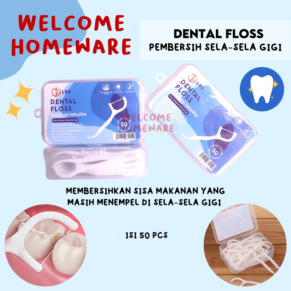 Dental Floss Benang Busur Pembersih Sela Gigi LBX Lerch Macromolecule