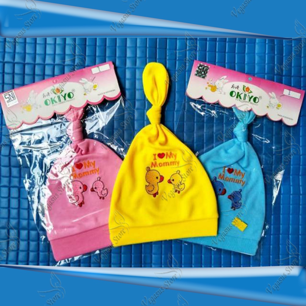 1Pcs Topi Bayi Kuncir Kupluk Bayi karakter Unisex Newborn-Vegasus Store(COD)