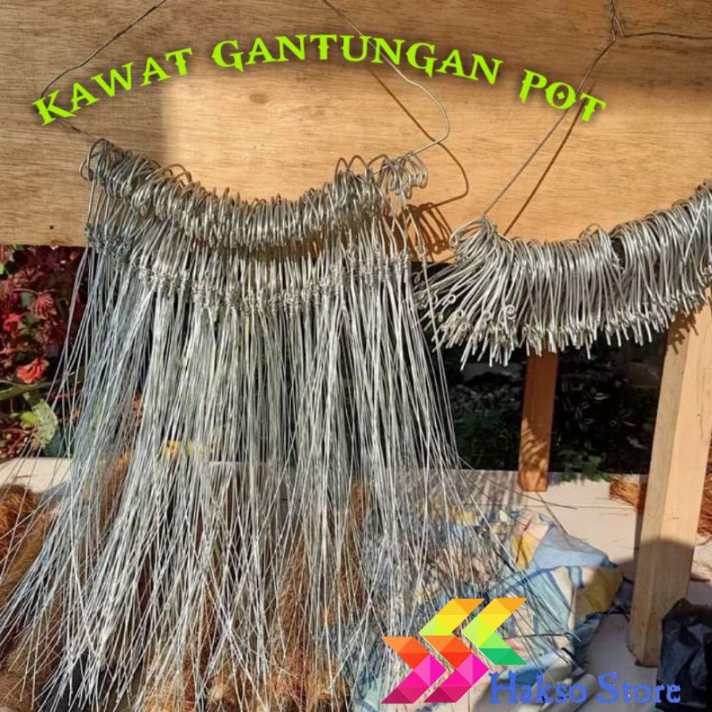 kawat gantungan pot bunga tanaman