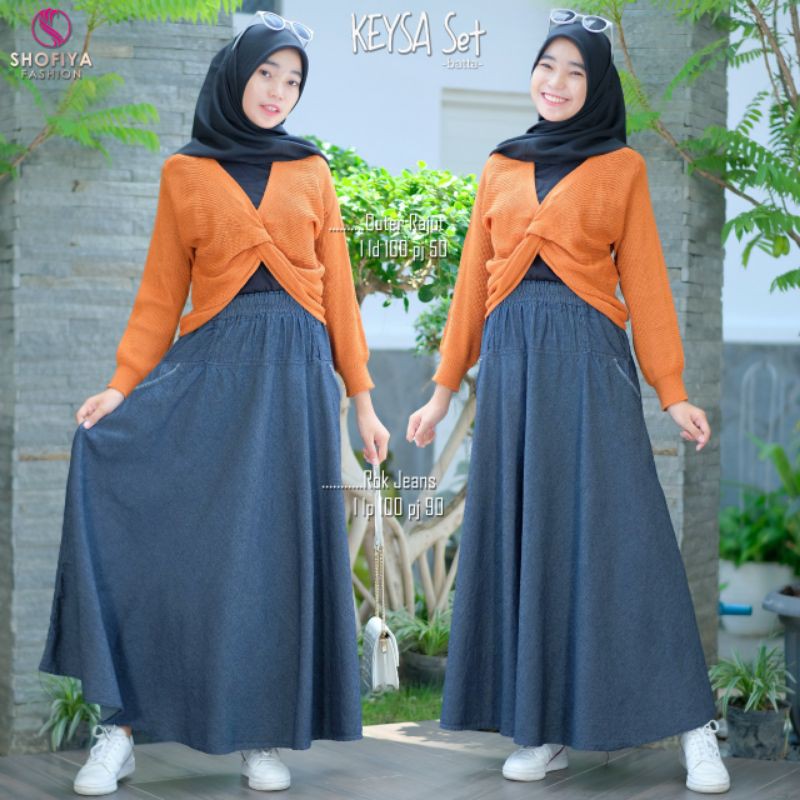 Keysa Set By:Sofia/Gamis/Dress/Gamis Murah/Dress Muslim