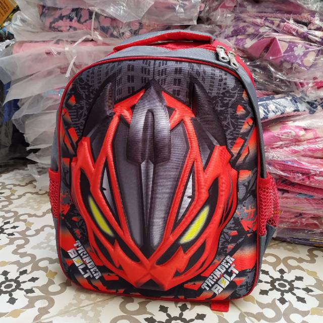 TAS ANAK COWO KARAKTER 3D EMBOSS IMPORT