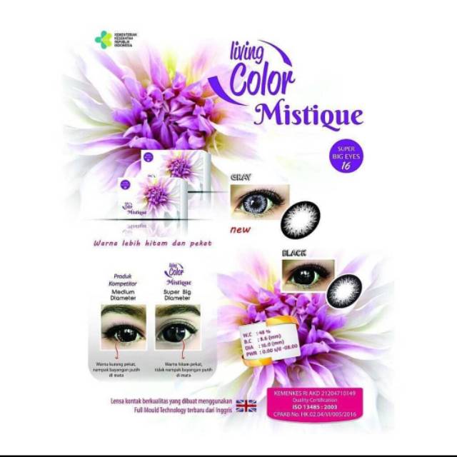 SOFTLENS MISTIQUE BIG EYES diameter 16mm