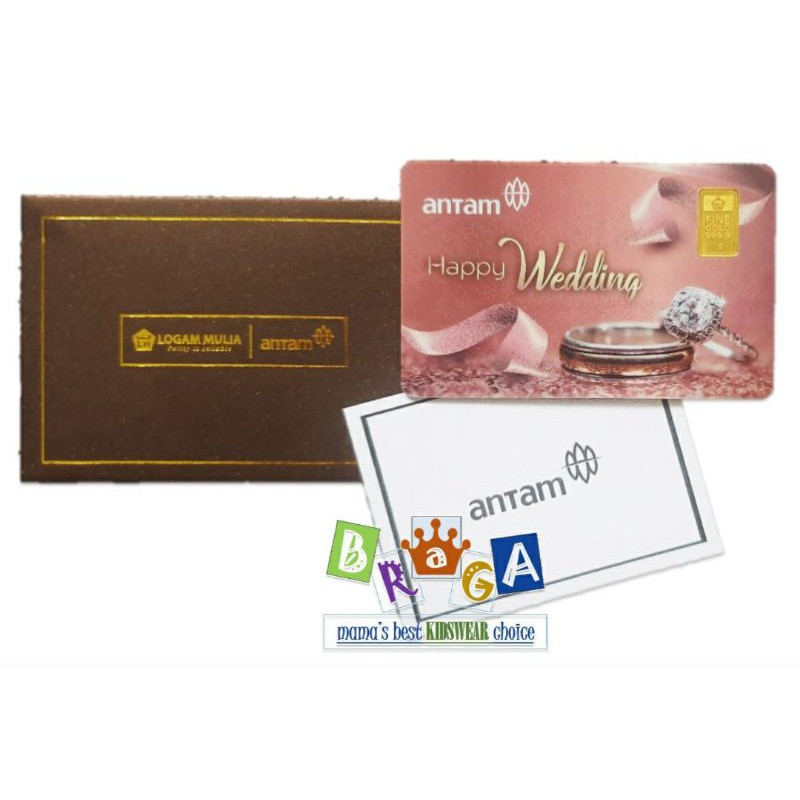 GIFT SERIES ANTAM 1gr - ANTAM HAPPY WEDDING