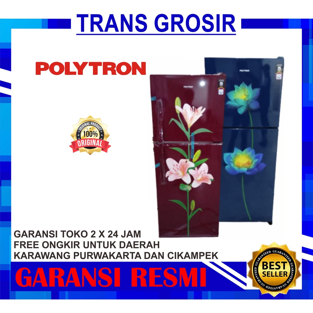 KULKAS POLYTRON PRB 217 LEMARI ES 2 PINTU PRB217 PRB 217