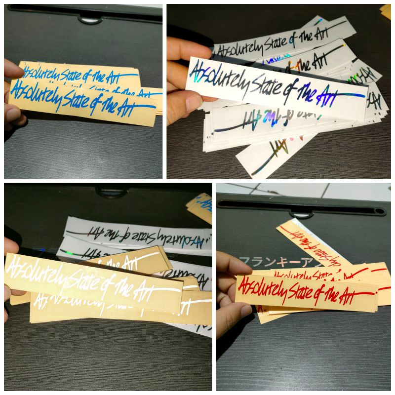 Sticker Absolutely stiker cutting