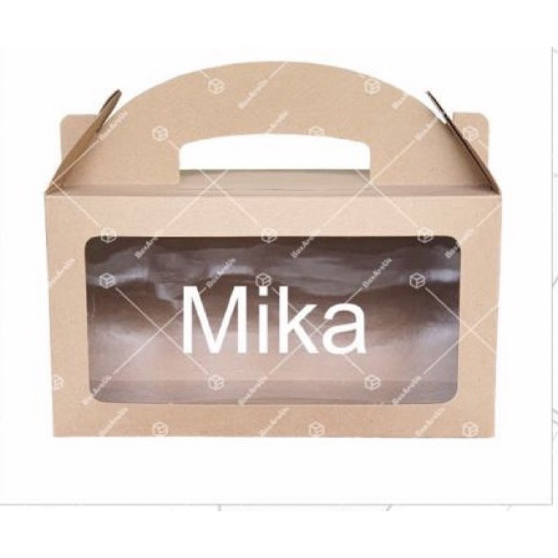 

LAST SOCK box, cake box, topless box warna coklat ukuran 29x14x16 cm ISI 5 PCS