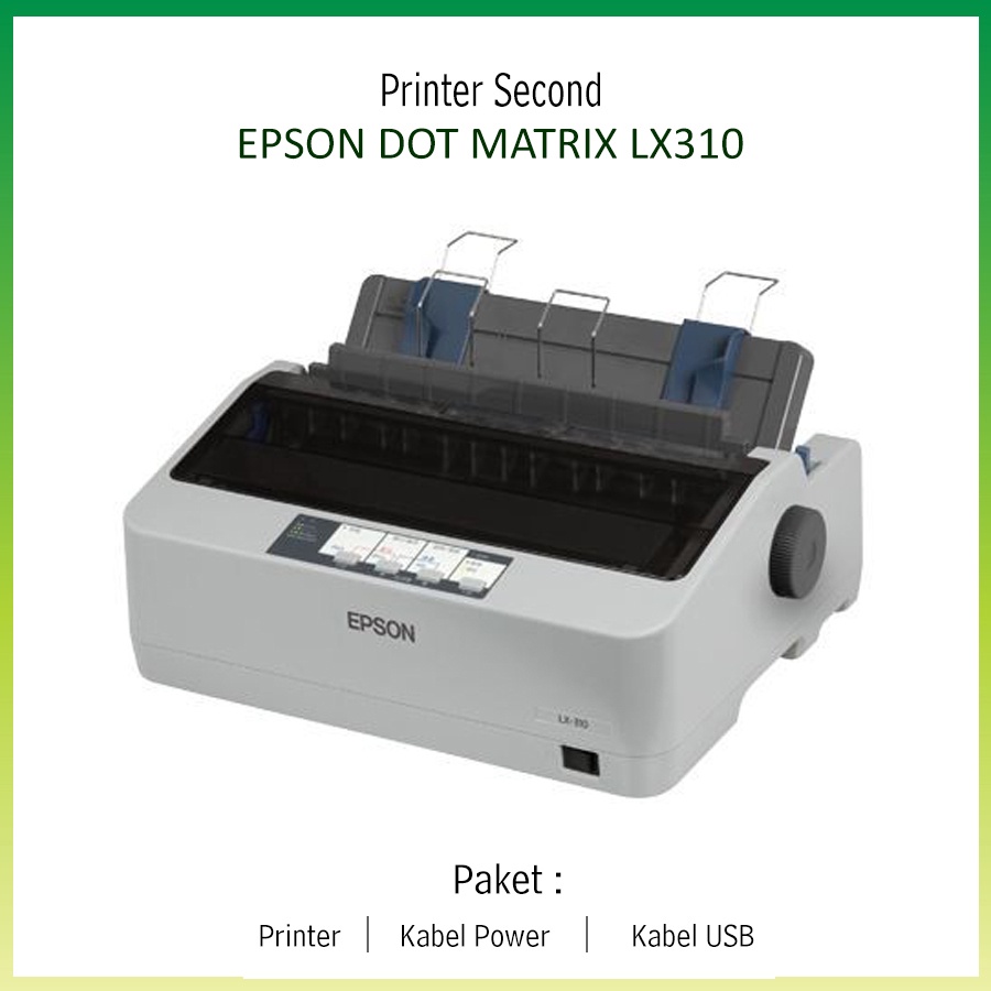 PRINTER SECOND EPSON LX-310 DOT MATRIX 9 PIN