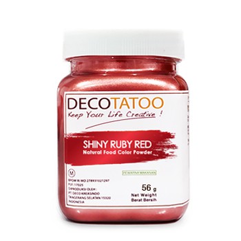 

Shiny RED RUBY color Powder 56 gr (Pewarna Makanan) CL-B2BS6