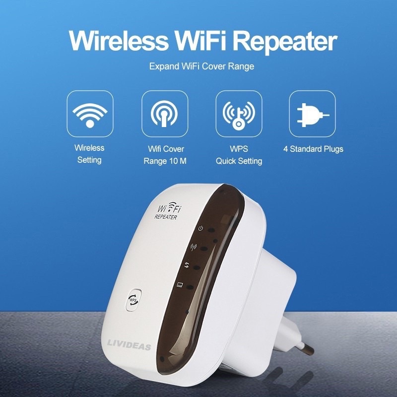 WiFi Repeater 300Mbps Wireless WiFi Signal Range Extender 802.11N/B/G