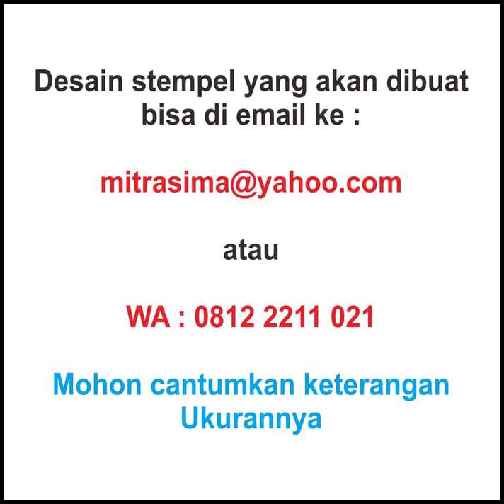 

(New Product!!) Stempel Timbul ( Emboss Stamp / Stempel Emboss ) Portable Deluxe