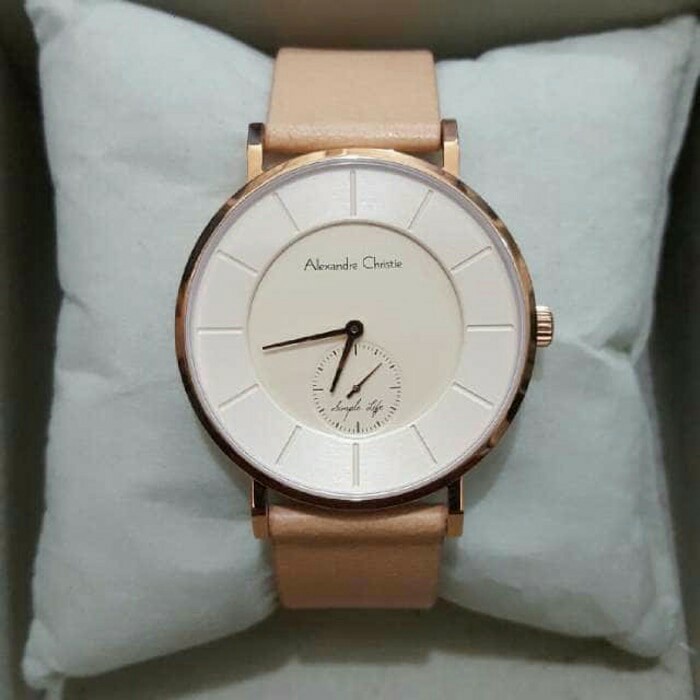 ORIGINAL JAM TANGAN ALEXANDRE CHRISTIE AC 8484 PRIA ROSEGOLD SCOND DETIK BAWAH ORI