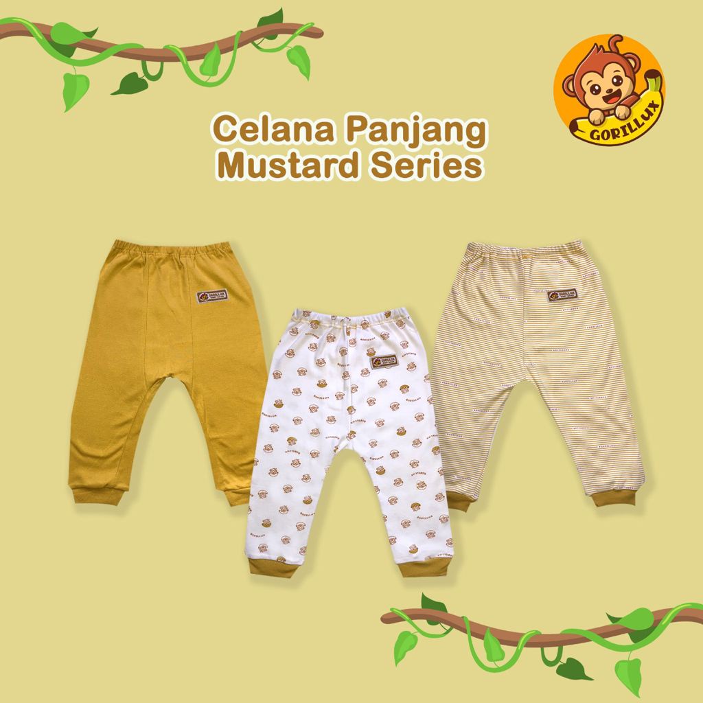 Nova Fluffy Gorillux 3 Celana Panjang Bayi Pampers Newborn 0-4 Bulan