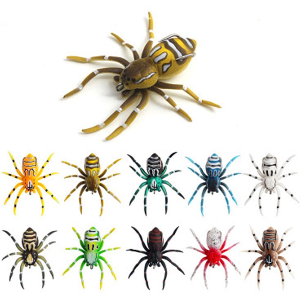 TOP Spider Umpan Lembut Gaya Baru Tahan Lama Buatan Portabel 4.7cm 6g Desain Realistis Umpan Bass