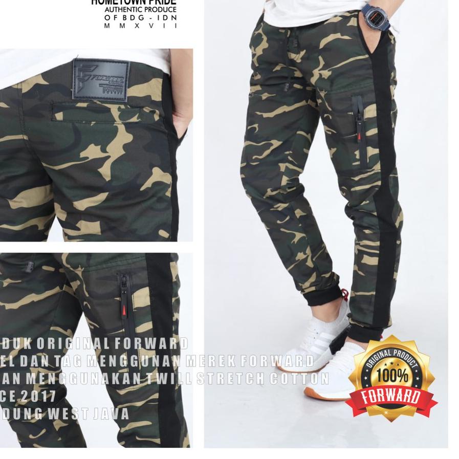 Terbaik Celana joger pria camo army loreng forward .,