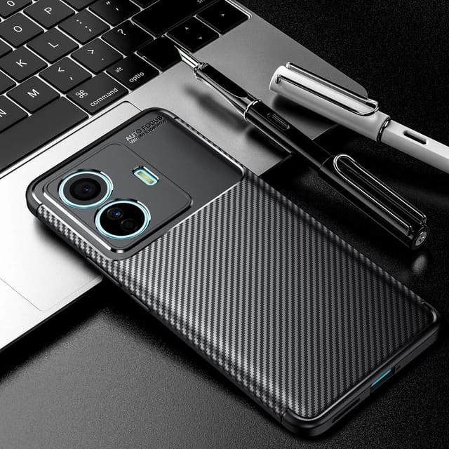 VIVO T1 PRO 5G COVER SOFTCASE FOCUS CARBON SOFT CASE KARBON ORIGINAL