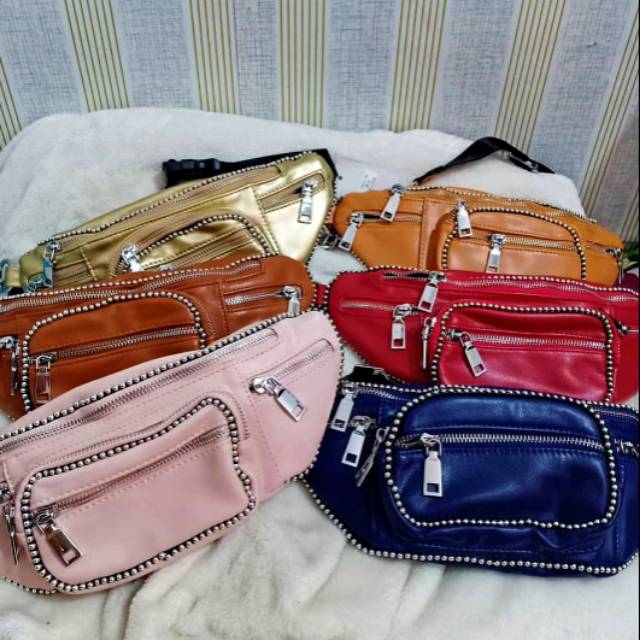 Tas pinggang pria wanita waistbag stradivarius