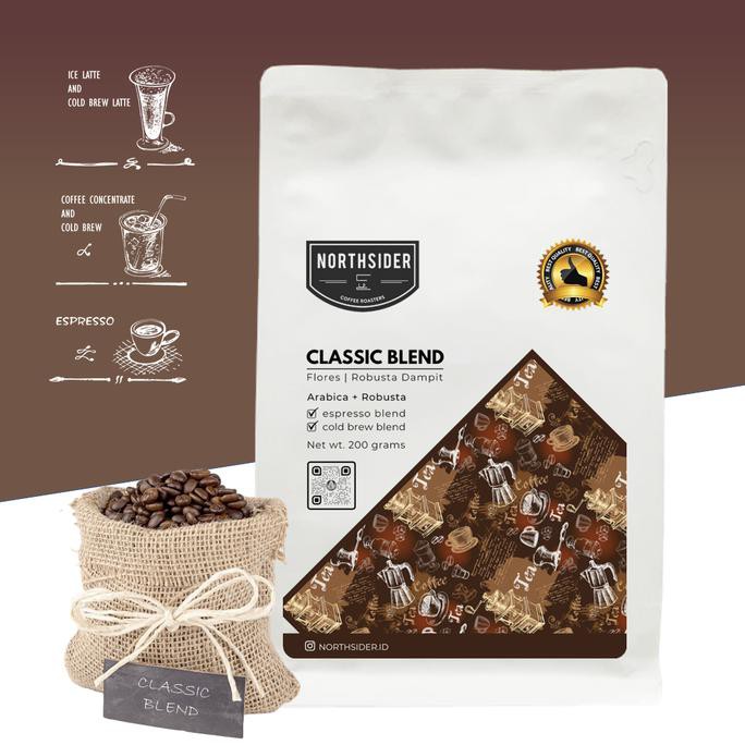 

KOPI BIJI COLD BREW COFFEE CONCENTRATE CLASSIC BLEND -200GR NORTHSIDER - BIJI KOPI