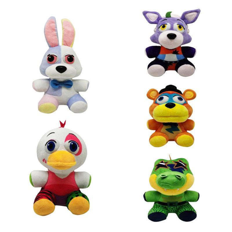 5Styles FNAF Breach Plush Toys Five Nights At Freddy's Security Stuffed Animal Foxy Doll