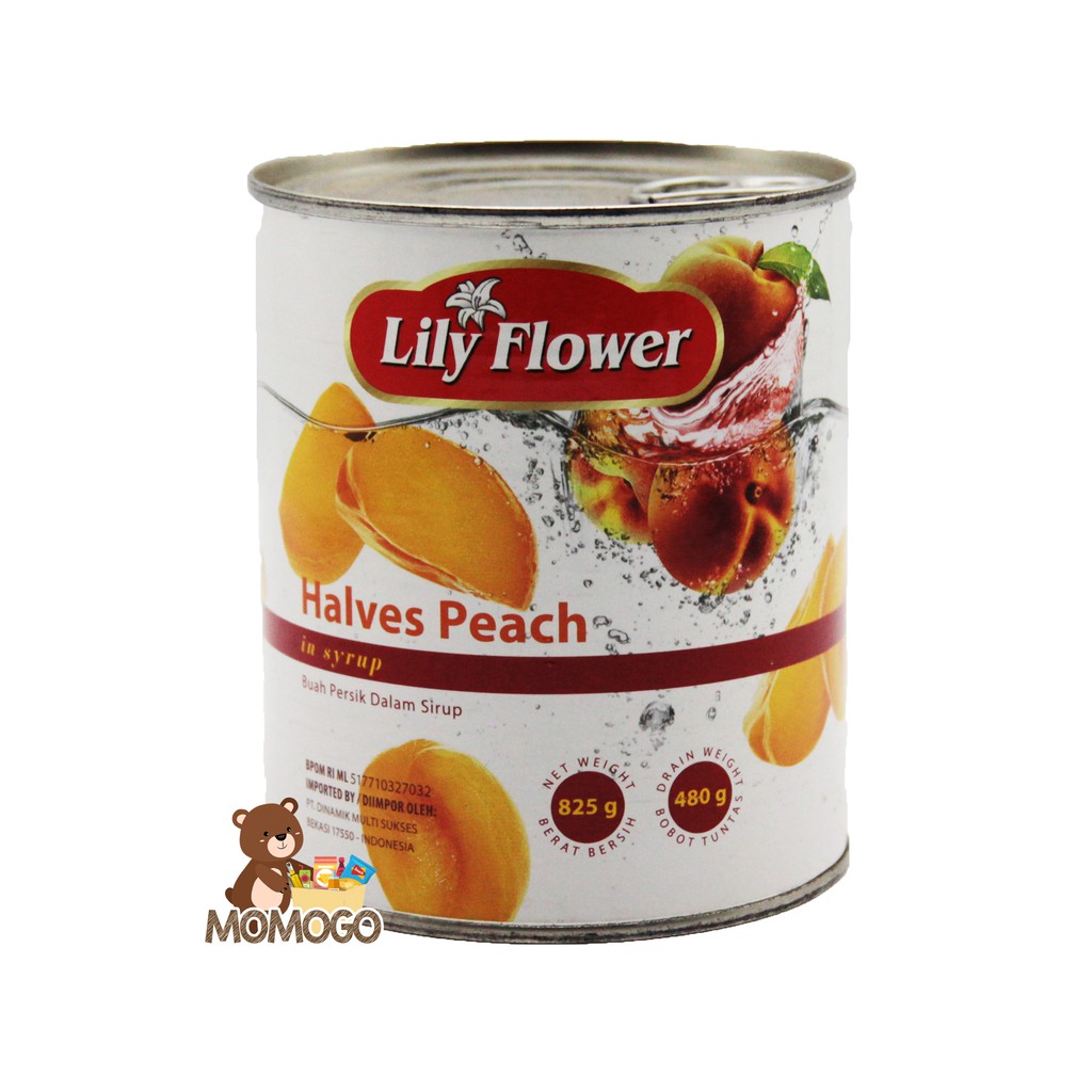 

LILY FLOWER HALVES PEACH/BUAH PERSIK DALAM SIRUP 825GR