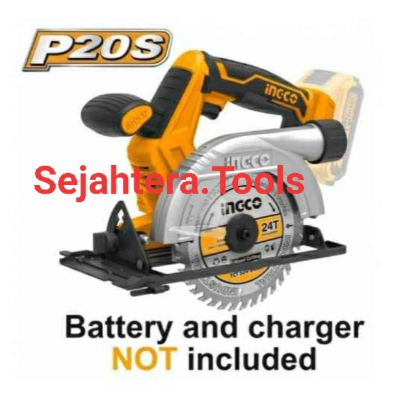 CSLI1401 CORDLESS BATERAI CIRCULAR SAW BLADE MINI 6" 20V UNIT INGCO