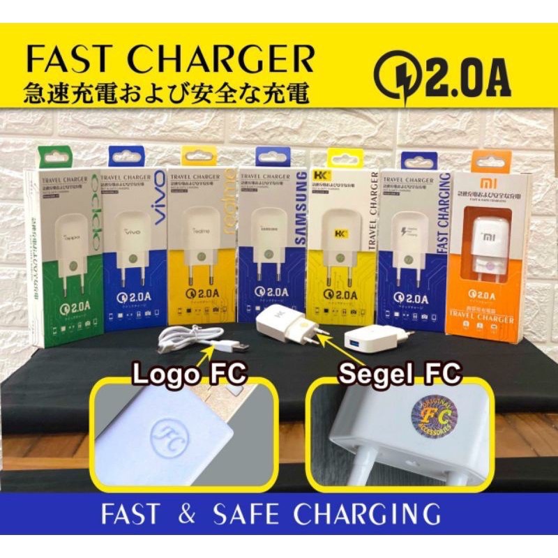 CHARGER Merek DELL FC HK,Samsung,Oppo,Xiaomi,Vivo MICRO USB