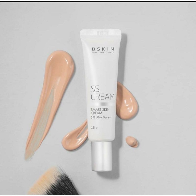 BSKIN SS CREAM SS CREME FACE MAKEUP 15gram Makeup Base HDI Smart Skin Cream