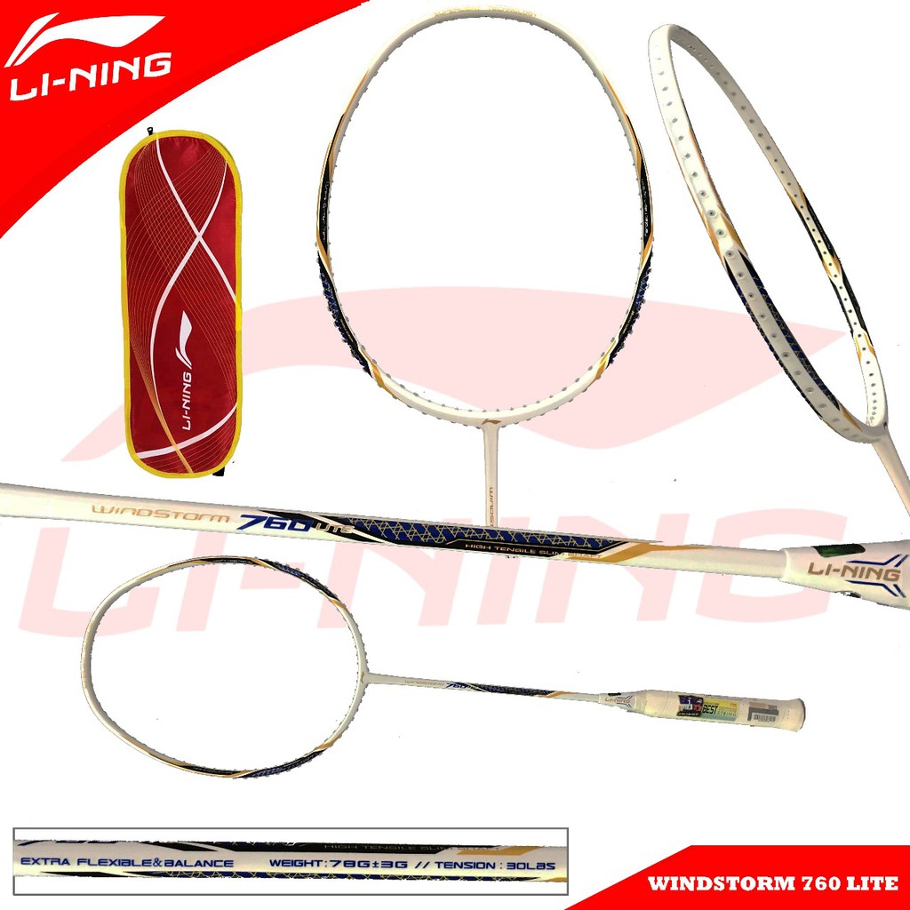 Lining Windstorm 760 770 780 790 Lite Raket Badminton Original