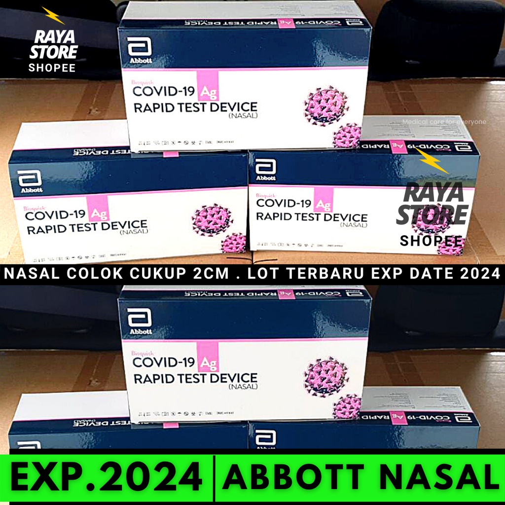 antigen abbott bioquick naso   nasal swab 1 box isi 25pcs