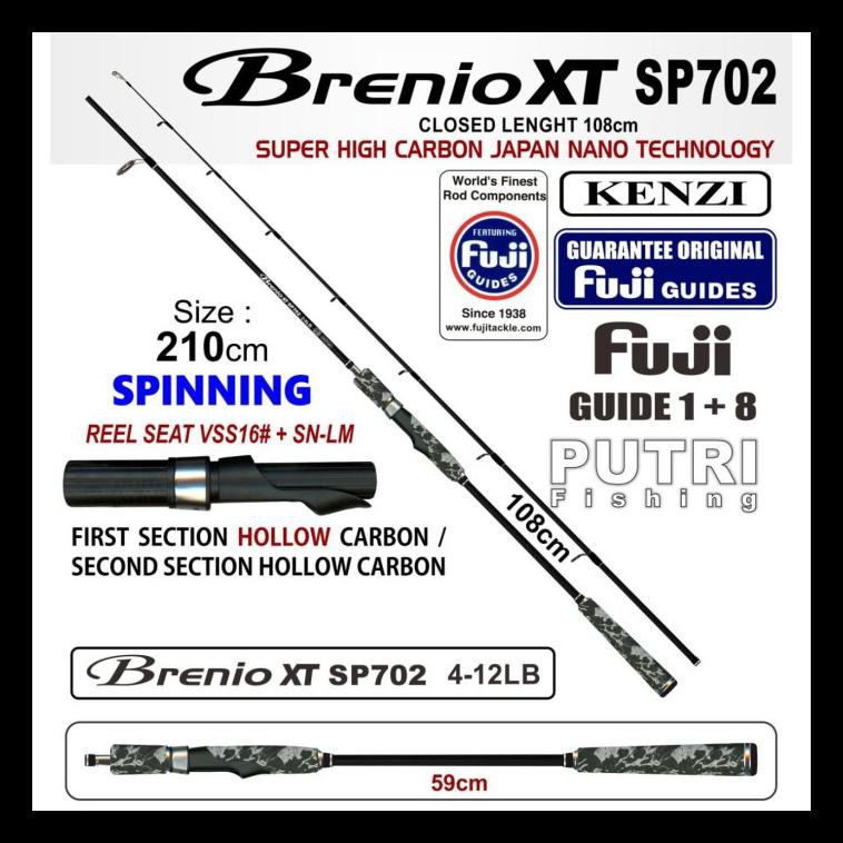 UPDATE JORAN KENZI BRENIO XT SP702 4-12LB SPINNING FUJI GUIDES ALAT PANCING MURAH TERLENGKAP AL3