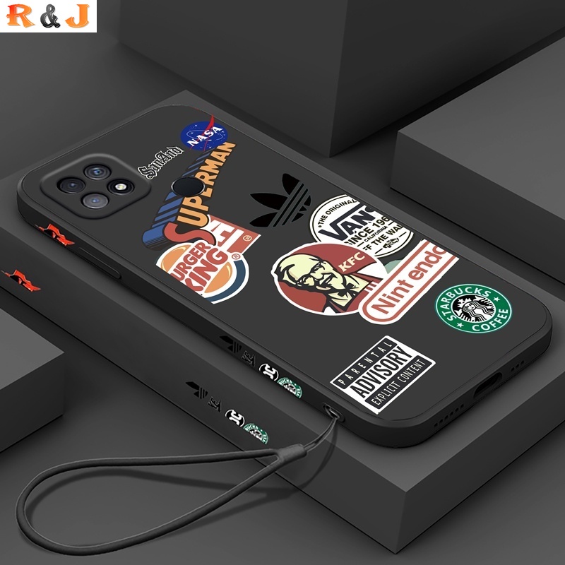 Soft Case TPU Motif Graffiti Untuk OPPO A16 A5S A15 A15S A54 A94 A53 A52 A92 A5S A12 A7 A1K A3S F9 A37 Reno 7 Reno 6 5F