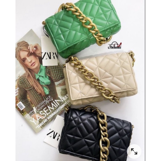 Zara Quilted Chain bag