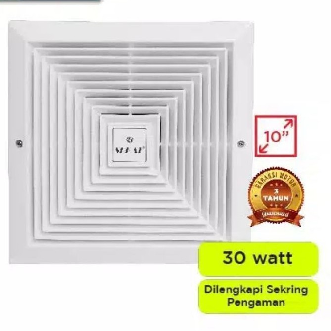 Kipas Angin Sekai Mvf 1091 Exhaust Fan Penghisap Penyedot Udara Dapur Kamar Mandi Dak Plafon 10 Inch