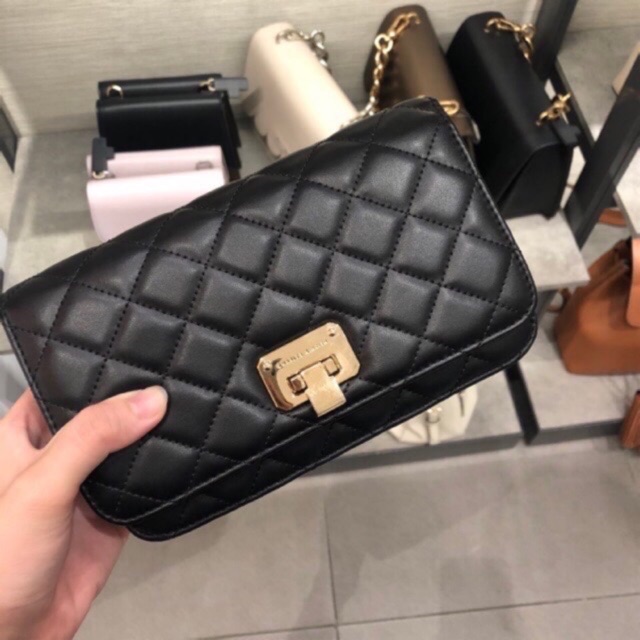 Charles and keith quilted sling bag original - Charles&keith cnk ck quilted bag