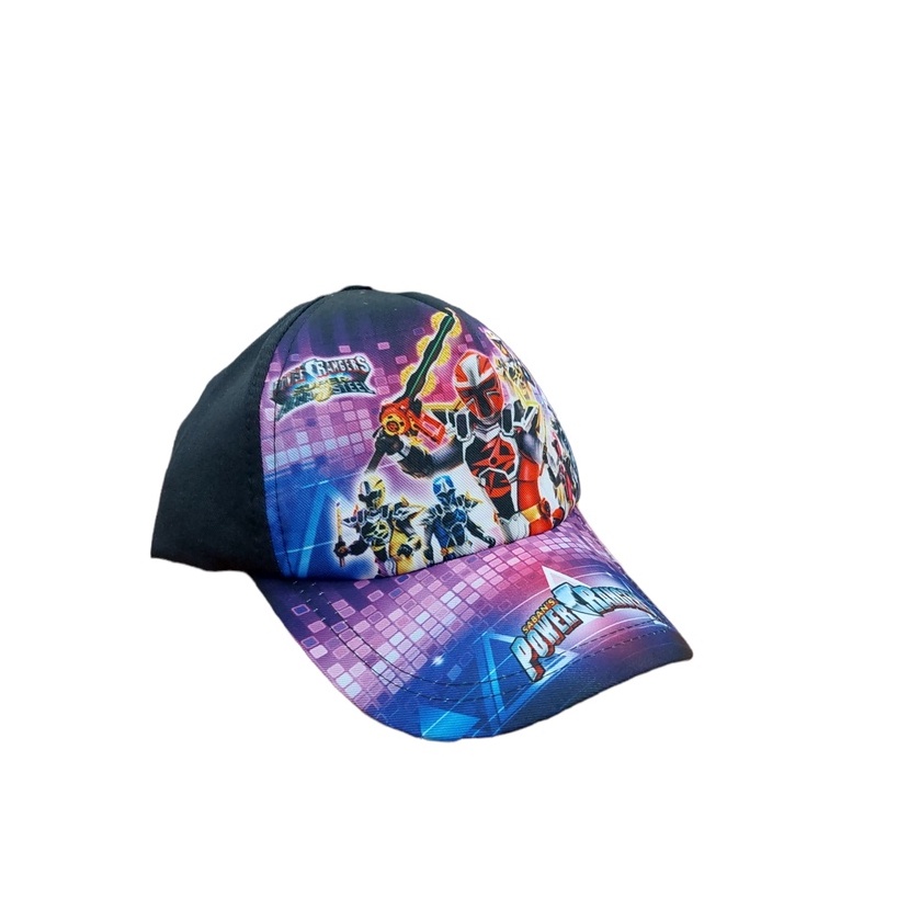 Topi Anak Karakter Print Depan Avengers / Power Rangers / Hello Kitty / Little Pony Unisex Usia 1-8 Tahun