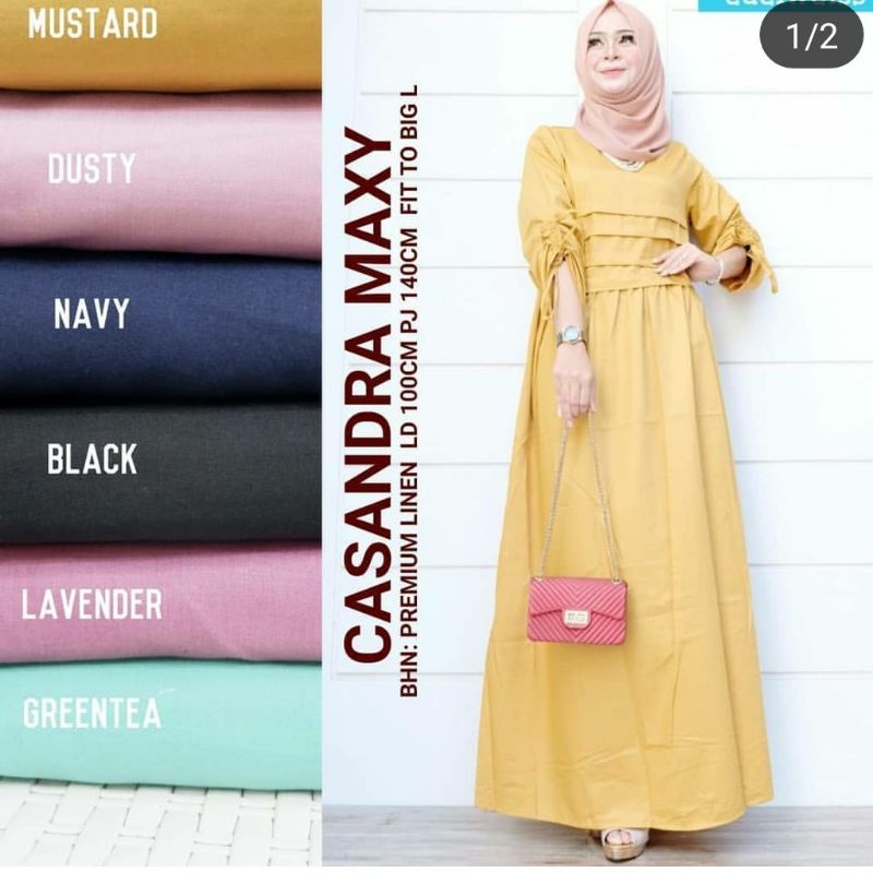 Casandra maxy dress fashion muslim wanita