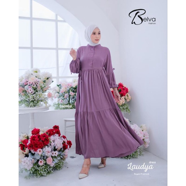 TERBARU‼️ Laudya Dress Series 2 By Belva Fashion / Gamis Kondangan Murah