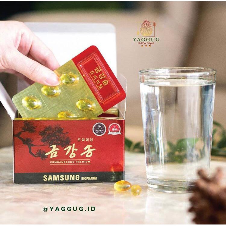 60 CAPSUL - RED PINE OIL / PINUS MERAH / JEOK SONG (OBAT HERBAL KOREA)