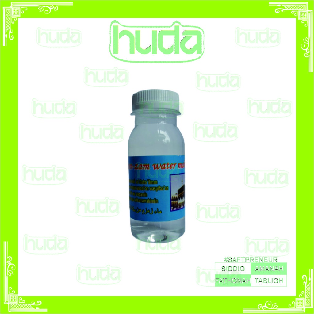 

Air Zam-Zam 80ml / 50ml Kemas Botol Original Oleh" Haji Umroh