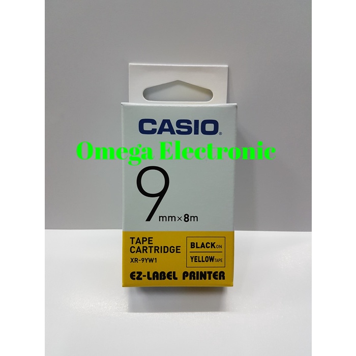 

tulis-alat-paket- ez label printer xr-9yw1 9mm black on yellow tape label casio -paket-alat-tulis.