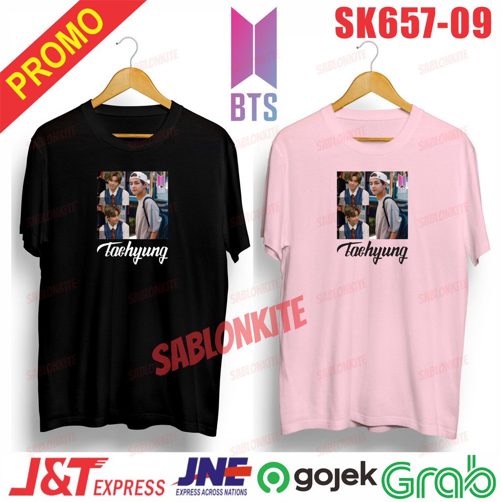 murah!!! kaos taehyung member KPOP sk657 unisex combed 30s