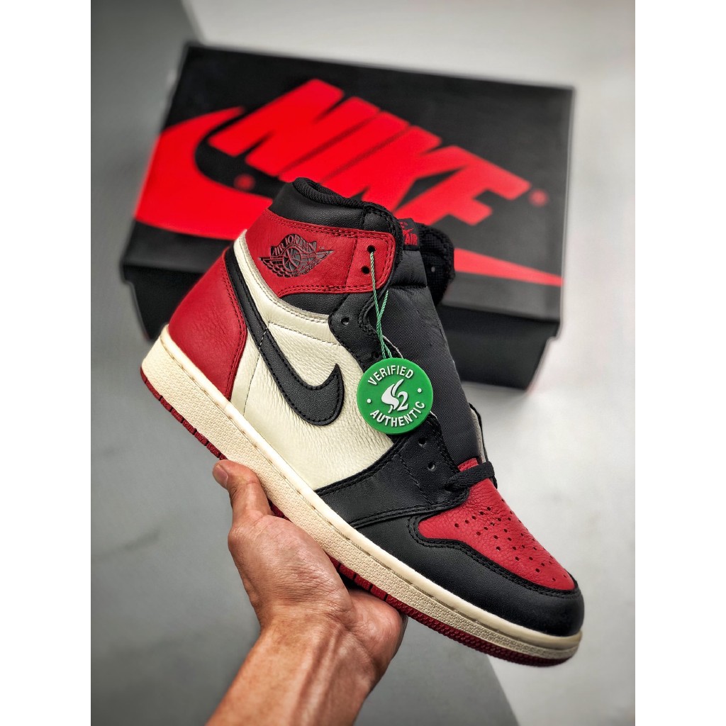 aj 1 high retro bred toe