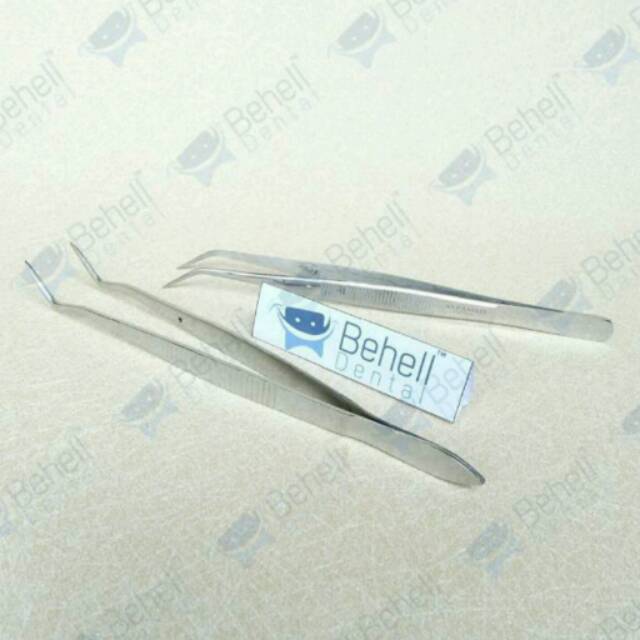 PINSET BEHEL L ANTI KARAT - Dental Instrument Ortho Alat Penjepit karet Behel Bracket Gigi  Kapas Cotton Roll Palet Dll - Original - Kawat Braces Orthodontic Behelldental