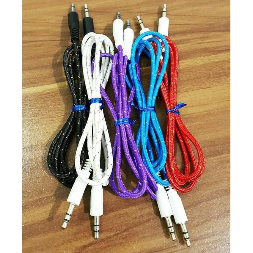 KABEL AUX 1 1 BAHAN KUAT 1 METER JACK AUDIO