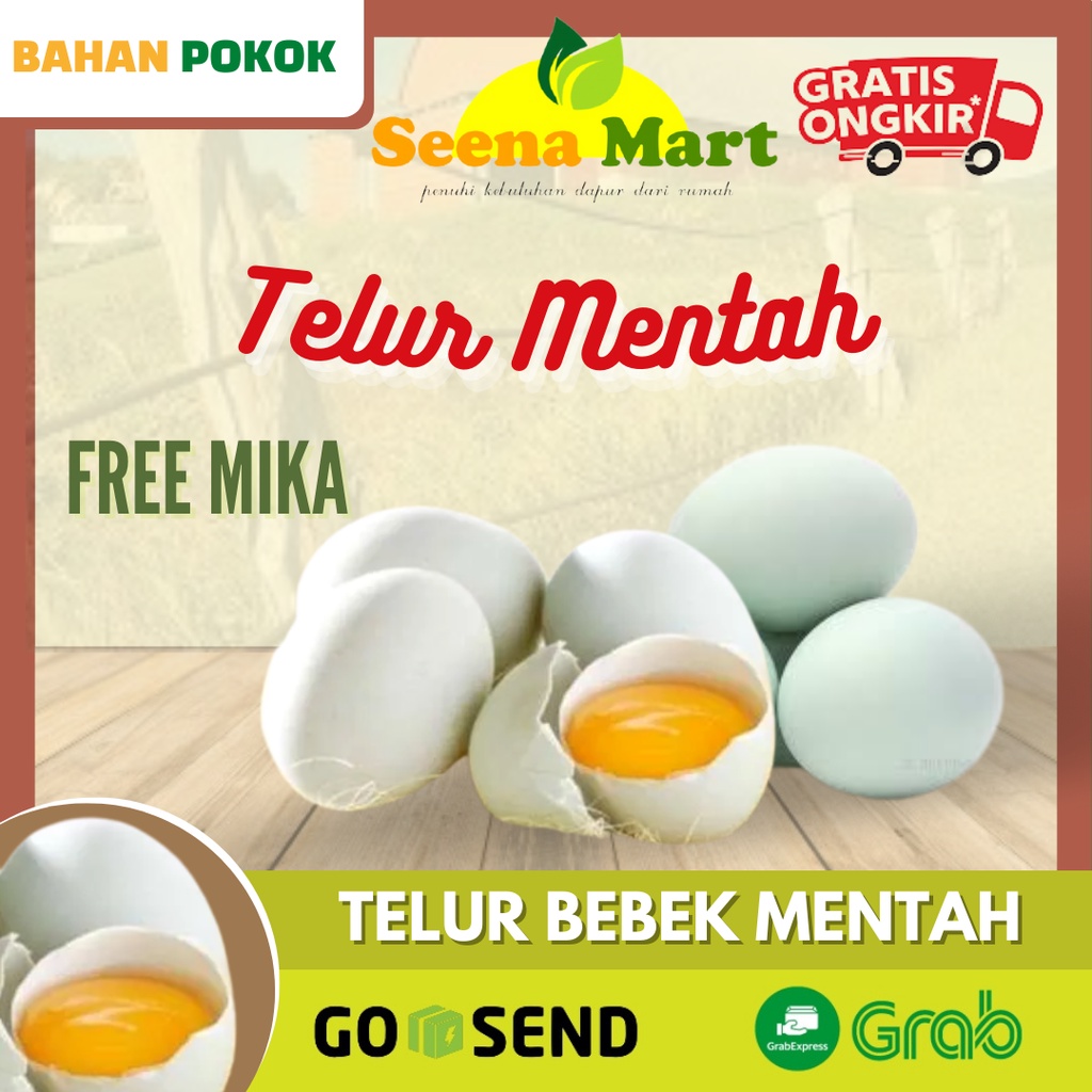 

Telur Bebek Mentah Pebutir Paket 4 pcs Telur Mentah