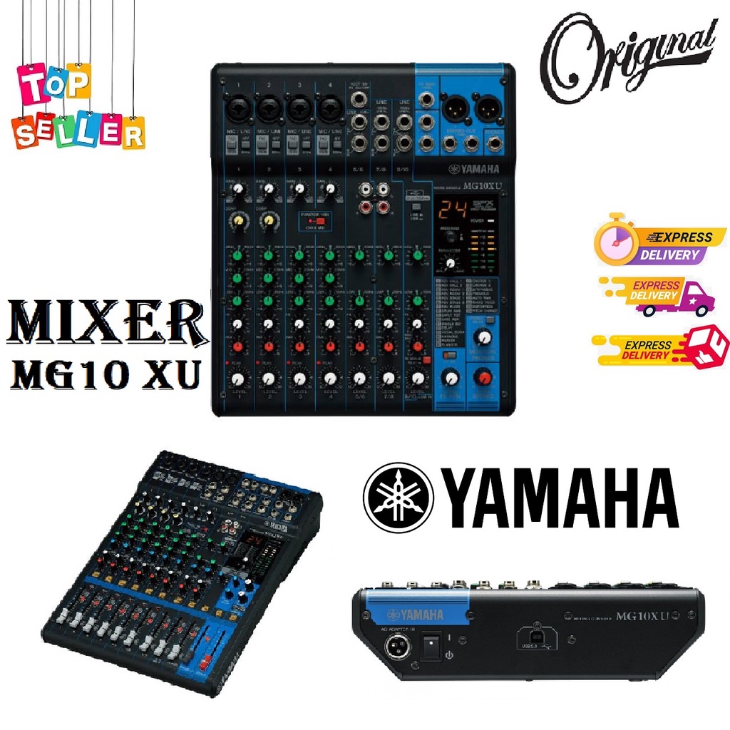 MIXER ORIGINAL YAMAHA MG10XU YAMAHA MG 10XU ORI 4 CHANNEL MG 10 XU